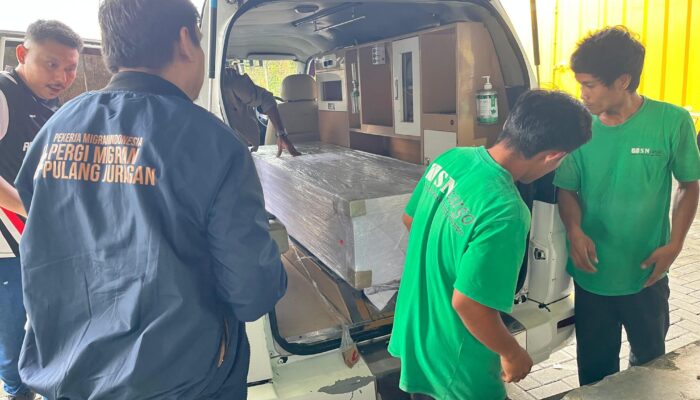 BP3MI Sulteng Fasilitasi Kepulangan Jenazah Pekerja Migran Asal Parigi Moutong