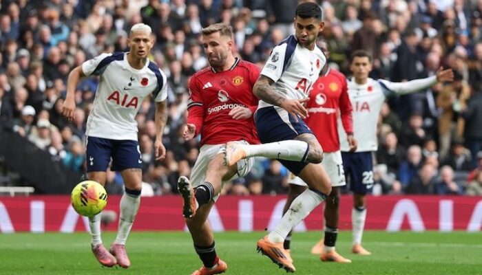 Pekan ke 11 Liga Inggris: Duel Tottenham vs Manchester United Dramatis, Skor 2-2