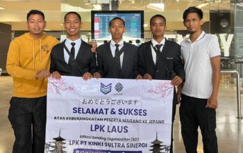 Wujudkan SDM Unggul, LPK LAUS Muna Barat Berangkatkan Peserta Magang ke Jepang